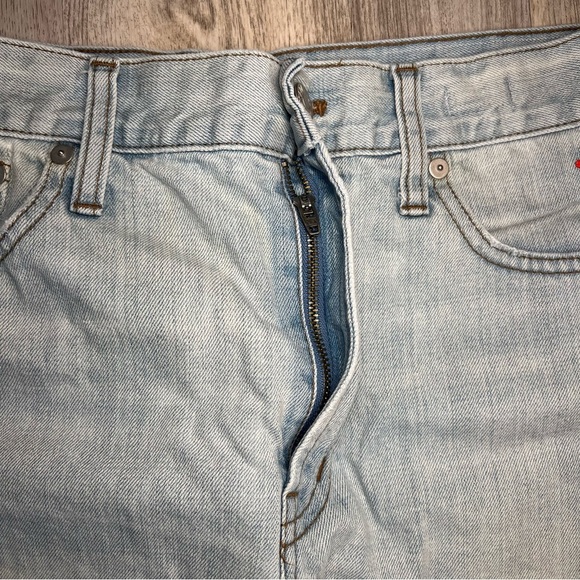Madewell Embroidered Light Blue Denim‎ Shorts Size 29 - Picture 6 of 13